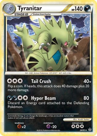 Tyranitar (26/95) [Unleashed] Reverse Holofoil - Rare