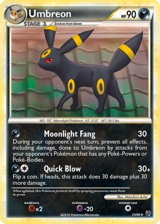 Umbreon (010/90) [Undaunted] Holofoil - Holo Rare
