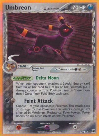 Umbreon (Delta Species) (017/113) [Delta Species] Reverse Holofoil - Holo Rare