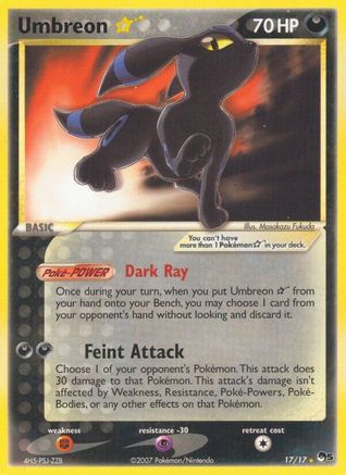 Umbreon Star (17/17) [POP Series 5] Holofoil - Ultra Rare