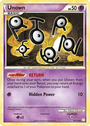 Unown (054/123) [HeartGold SoulSilver] - Uncommon