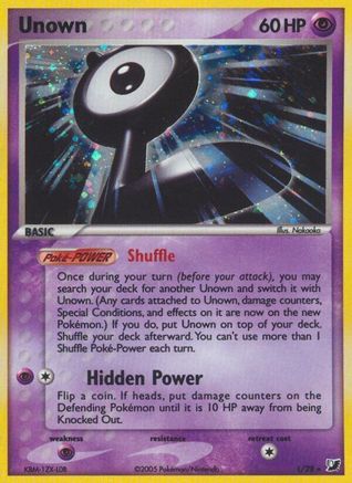 Unown (L) (L/115) [Unseen Forces] Holofoil - Holo Rare