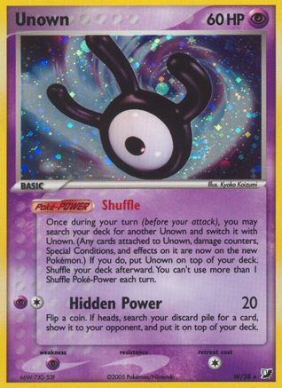 Unown (W) (W/115) [Unseen Forces] Holofoil - Holo Rare
