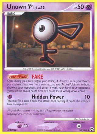 Unown [F] (56/106) [Great Encounters] - Uncommon