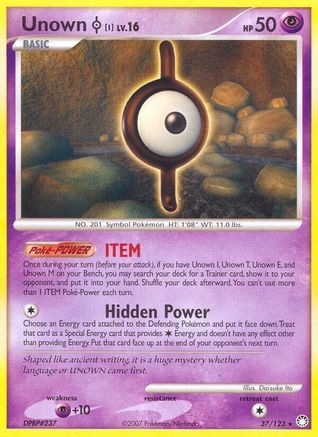 Unown [I] (37/123) [Mysterious Treasures] - Rare
