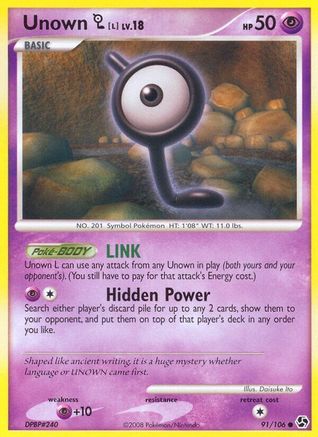 Unown [L] (91/106) [Great Encounters] - Common