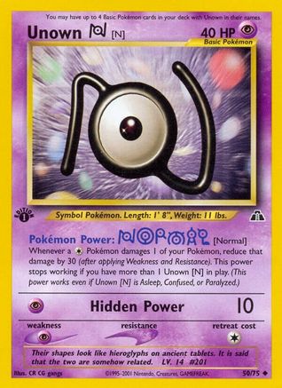 Unown [N] (050/75) [Neo Discovery] 1st Edition - Uncommon