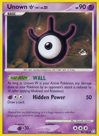 Unown (W) (80/146) [Legends Awakened] - Uncommon
