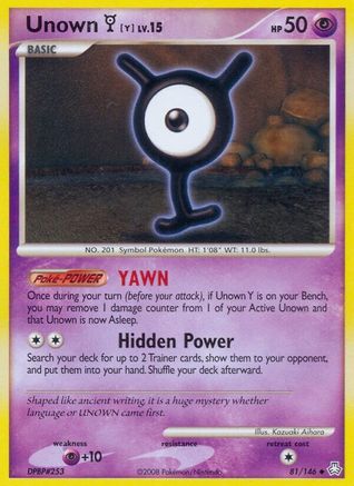 Unown (Y) (81/146) [Legends Awakened] - Uncommon