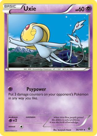 Uxie (36/101) [Plasma Blast] - Rare