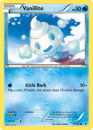 Vanillite (27/101) [Noble Victories] Reverse Holofoil - Common