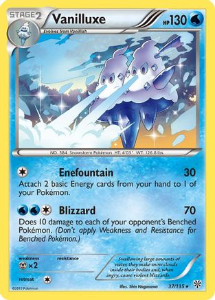 Vanilluxe (37/135) [Plasma Storm] Reverse Holofoil - Rare