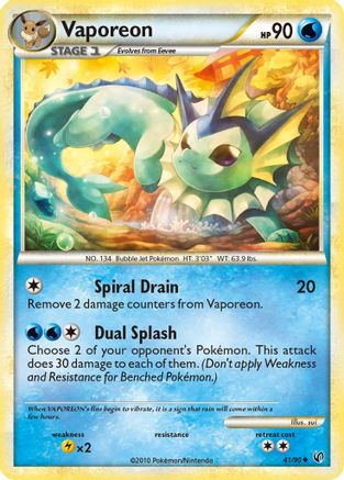 Vaporeon (041/90) [Undaunted] - Uncommon