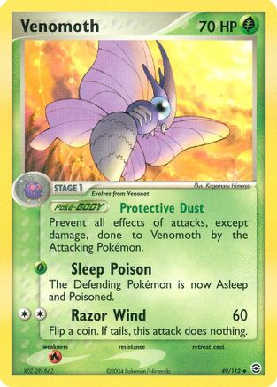 Venomoth (49/112) [FireRed & LeafGreen] Reverse Holofoil - Uncommon