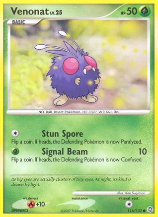 Venonat (116/132) [Secret Wonders] Reverse Holofoil - Common