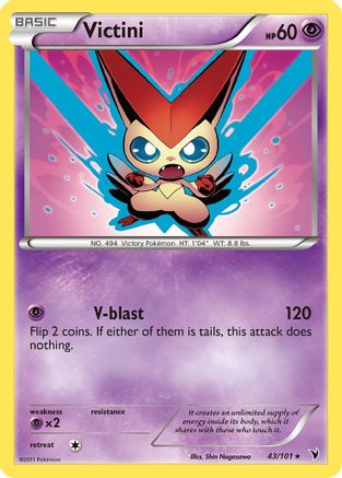 Victini (43/101) [Noble Victories] Reverse Holofoil - Rare