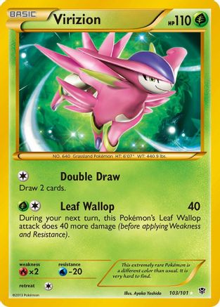Virizion (Secret) (103/101) [Plasma Blast] Holofoil - Secret Rare
