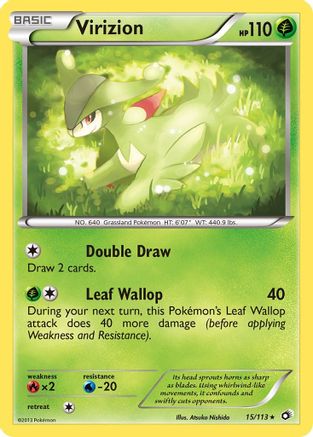 Virizion (015/113) [Legendary Treasures] Holofoil - Holo Rare
