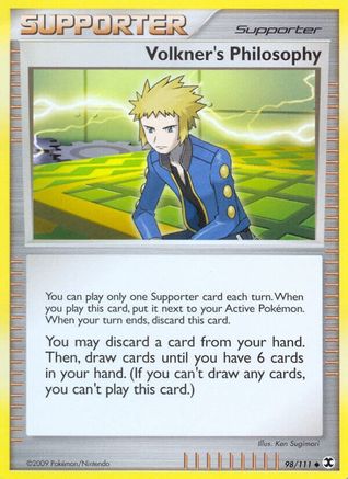 Volkner's Philosophy (98/111) [Rising Rivals] Reverse Holofoil - Uncommon