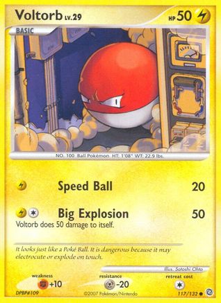 Voltorb (117/132) [Secret Wonders] Reverse Holofoil - Common