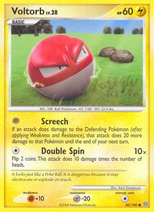 Voltorb (80/100) [Stormfront] Reverse Holofoil - Common