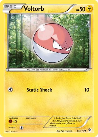 Voltorb (51/149) [Boundaries Crossed] Reverse Holofoil - Common