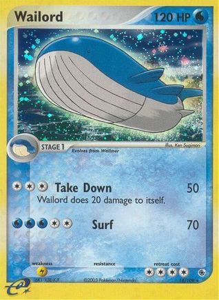 Wailord (14/109) [Ruby and Sapphire] Reverse Holofoil - Holo Rare