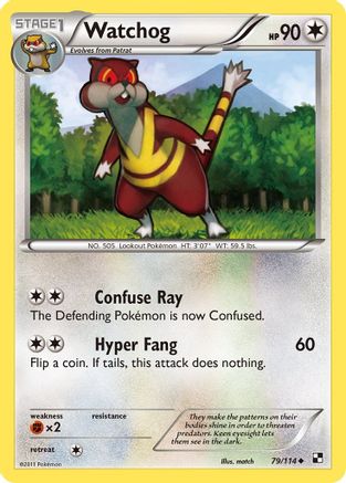 Watchog (79/114) [Black and White] - Uncommon