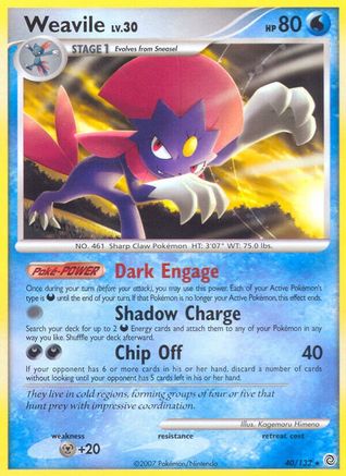 Weavile (40/132) [Secret Wonders] - Rare