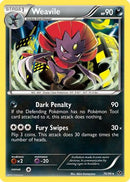 Weavile (70/99) [Next Destinies] Reverse Holofoil - Rare