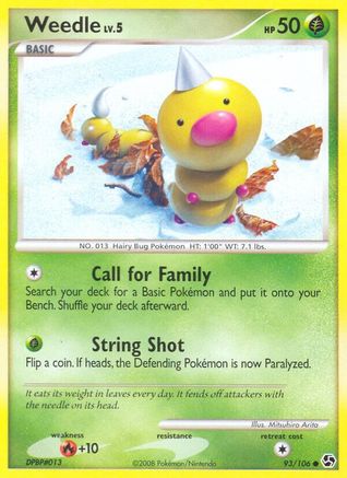 Weedle (093/106) [Great Encounters] - Common
