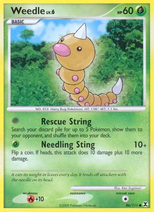 Weedle (86/111) [Rising Rivals] - Common