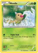 Weedle (1/116) [Plasma Freeze] Reverse Holofoil - Common