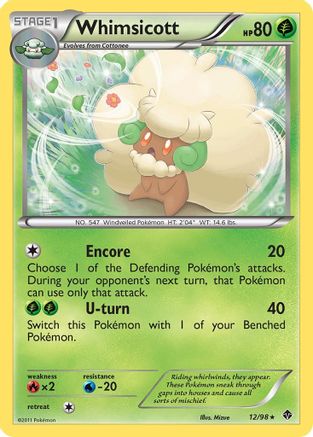 Whimsicott (12/98) [Emerging Powers] Reverse Holofoil - Rare