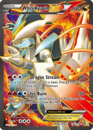 White Kyurem EX (146 Full Art) (146/149) [Boundaries Crossed] Holofoil - Ultra Rare