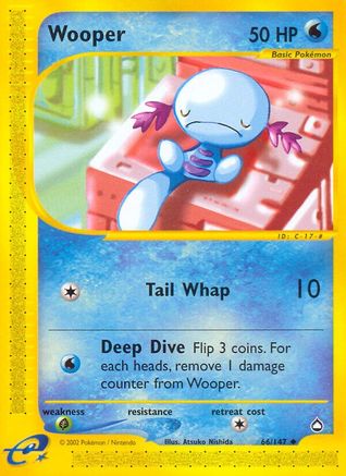 Wooper (66/147) [Aquapolis] Reverse Holofoil - Uncommon