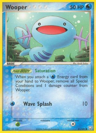 Wooper (081/109) [Team Rocket Returns] Reverse Holofoil - Common