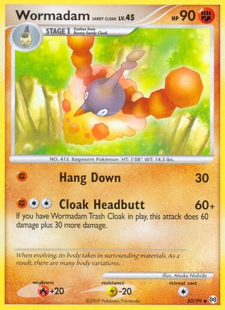 Wormadam Sandy Cloak (050/99) [Arceus] - Uncommon