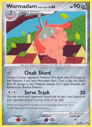 Wormadam Trash Cloak (051/99) [Arceus] - Uncommon