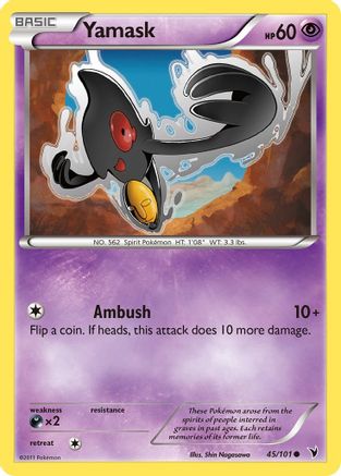 Yamask (45/101) [Noble Victories] Reverse Holofoil - Common