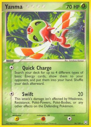 Yanma (028/109) [Team Rocket Returns] Reverse Holofoil - Rare