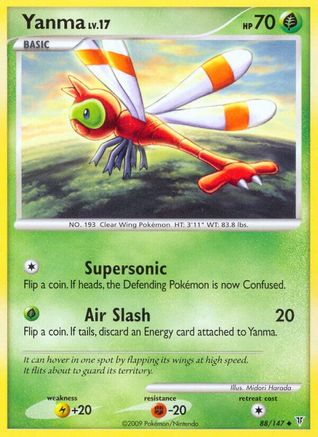 Yanma (88/147) [Supreme Victors] Reverse Holofoil - Uncommon