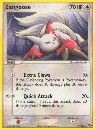 Zangoose (21/106) [Emerald] - Rare