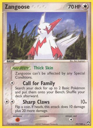Zangoose (025/108) [Power Keepers] Reverse Holofoil - Rare