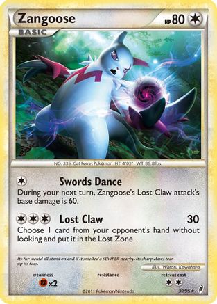 Zangoose (39/95) [Call of Legends] Reverse Holofoil - Rare