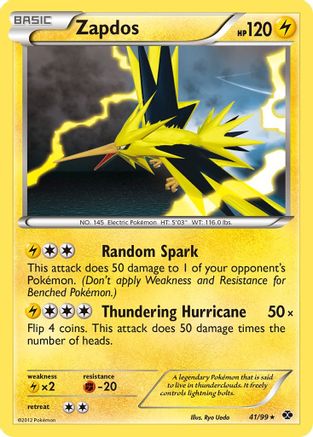 Zapdos (041/99) [Next Destinies] Reverse Holofoil - Holo Rare