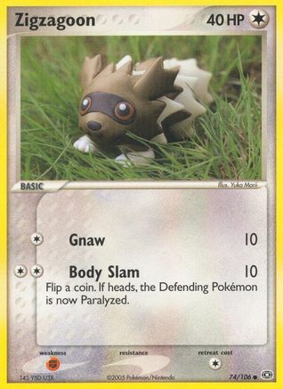 Zigzagoon (74/106) [Emerald] - Common