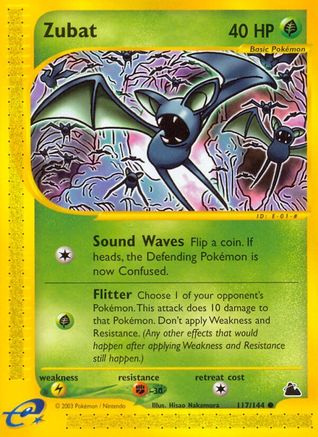 Zubat (117/144) [Skyridge] Reverse Holofoil - Common