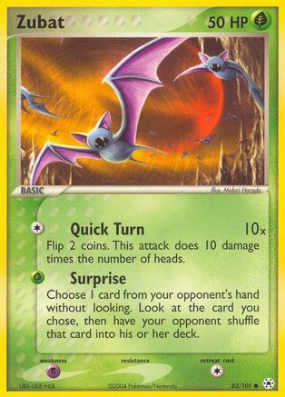 Zubat (83/101) [Hidden Legends] Reverse Holofoil - Common
