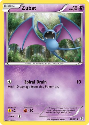 Zubat (52/135) [Plasma Storm] Reverse Holofoil - Common